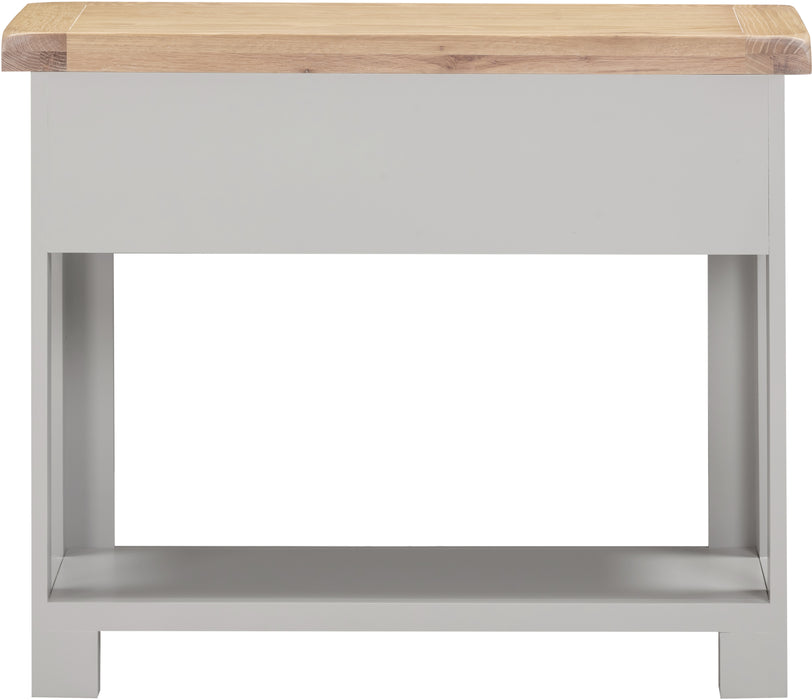 Windsor 2 Drawer Console Table Pebble Grey/Oak