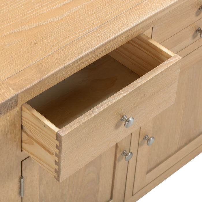 Windsor 3 Door 3 Drawer Sideboard Natural Oak