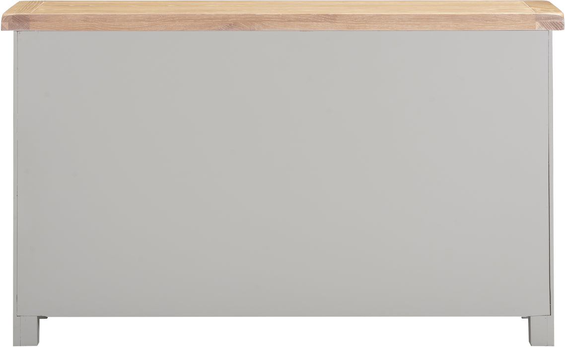 Windsor 3 Door 3 Drawer Sideboard Pebble Grey/Oak