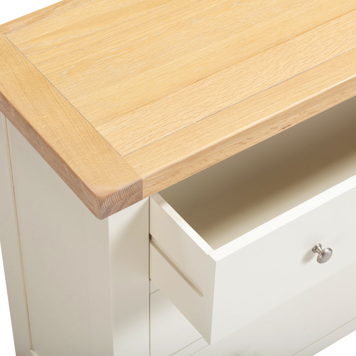 Windsor 3 Drawer Chest Ivory/Oak