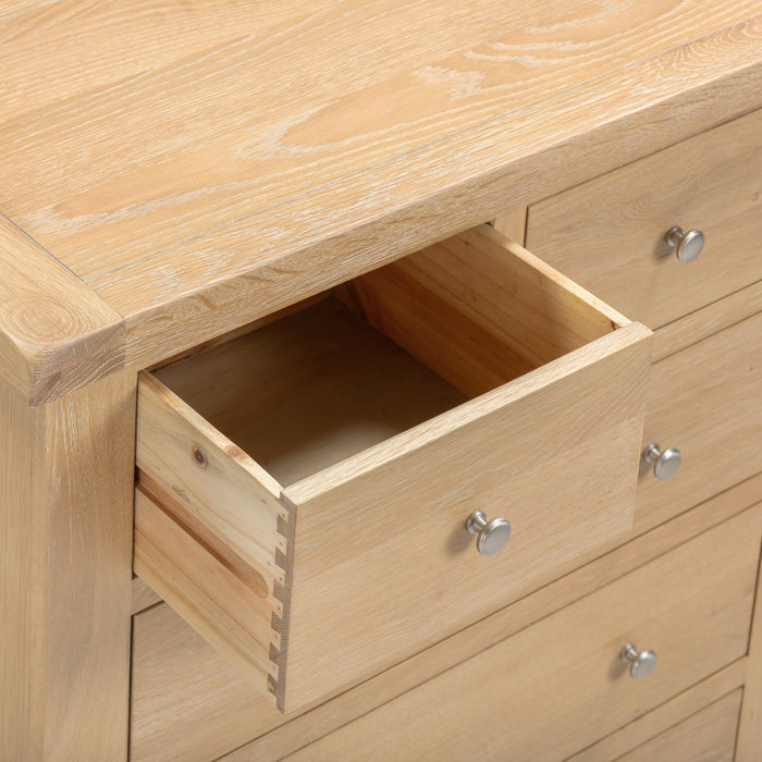 Windsor 3+2 Drawer Chest Natural Oak