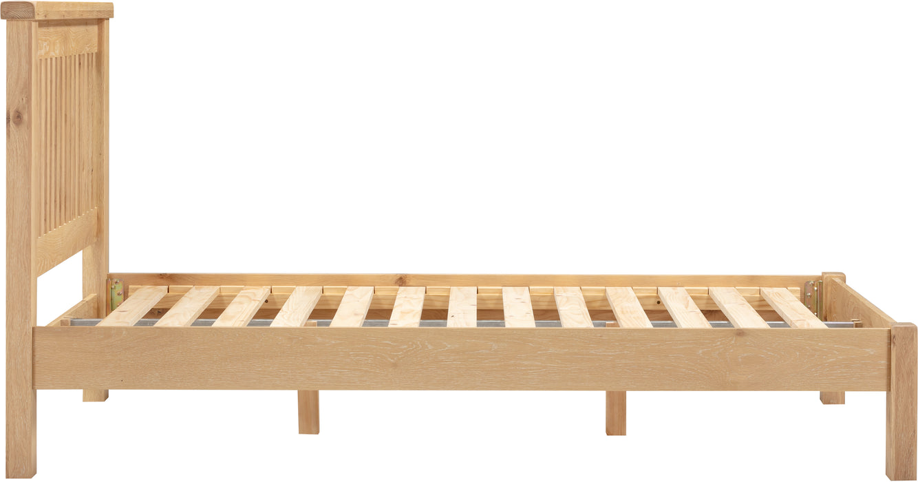 Windsor 4'6" Bed Low Foot End Natural Oak
