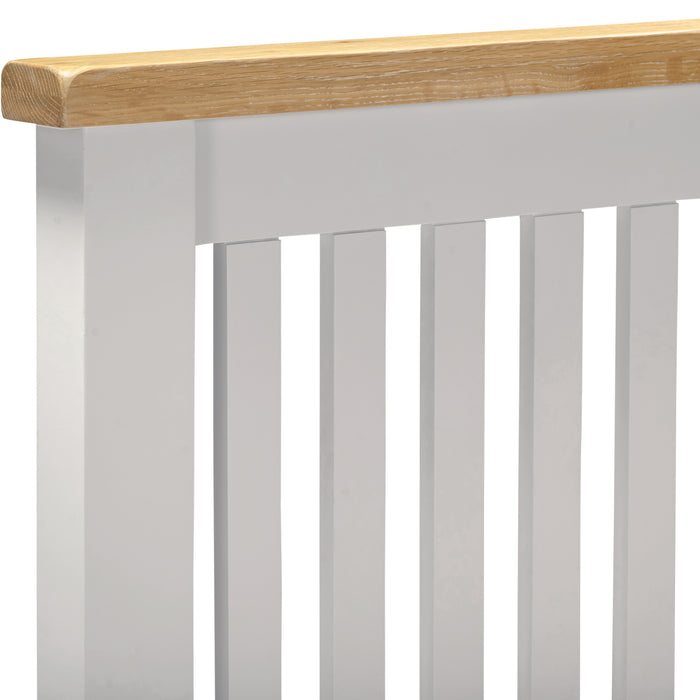 Windsor 4'6" Bed Low Foot End Pebble Grey/Oak