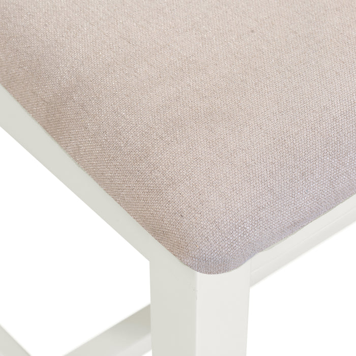 Windsor Cross Back Chair (Box of 2) Ivory/Oat Fabric