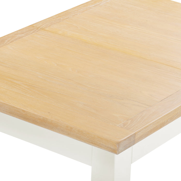 Windsor Extending Dining Table Ivory/Oak