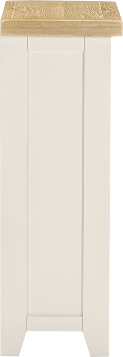 Windsor Low Bookcase Ivory/Oak