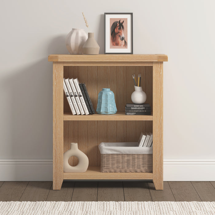 Windsor Low Bookcase Natural Oak