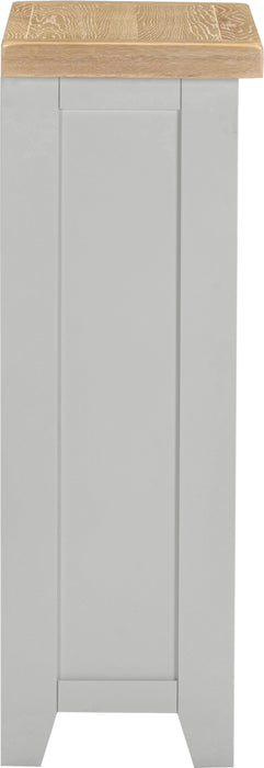 Windsor Low Bookcase Pebble Grey/Oak