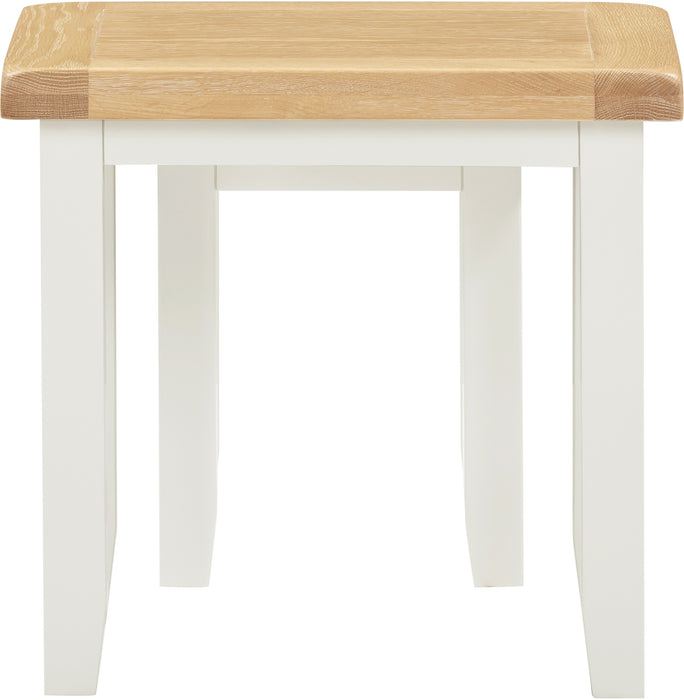Windsor Nest of 2 Tables Ivory/Oak