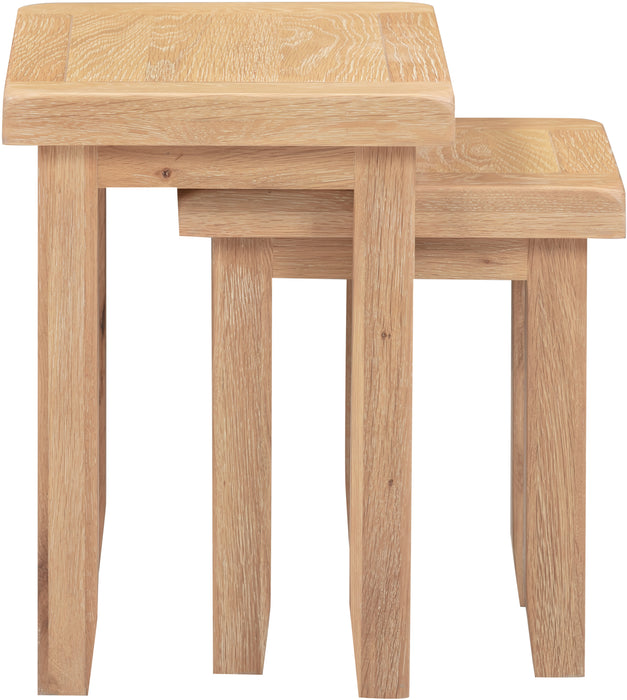 Windsor Nest of 2 Tables Natural Oak