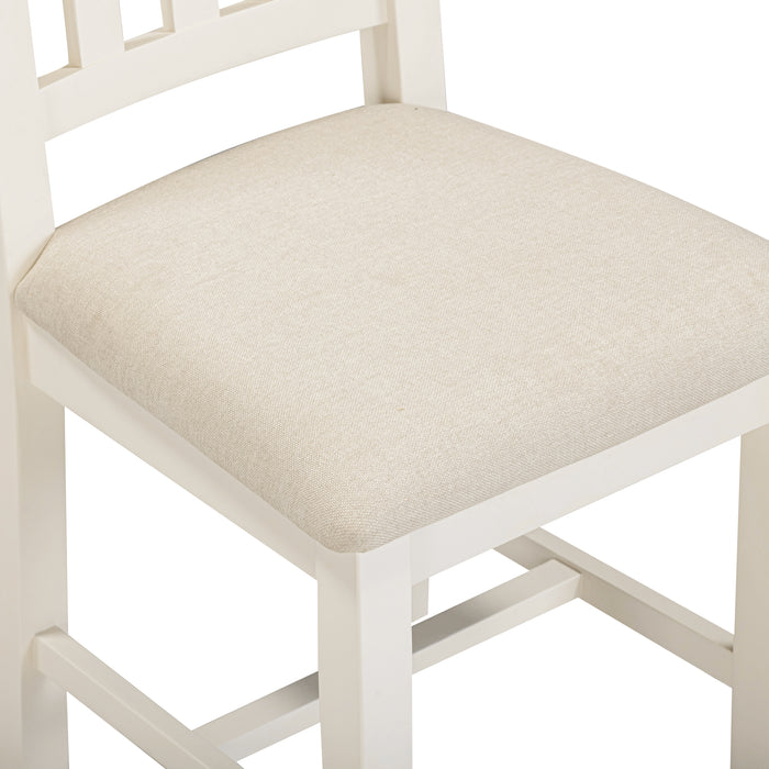 Windsor Slatted Chair (Box of 2) Ivory/Oat Fabric