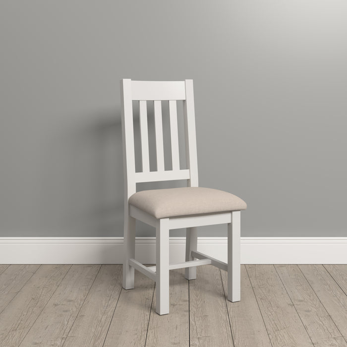 Windsor Slatted Chair (Box of 2) Ivory/Oat Fabric