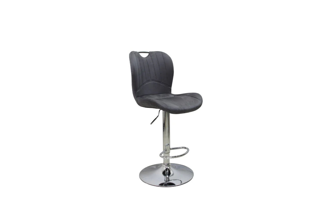 Faux Leather/ Plush Velvet Bar Stools Adjustable Swivel Dining Island Counter Bar Chair