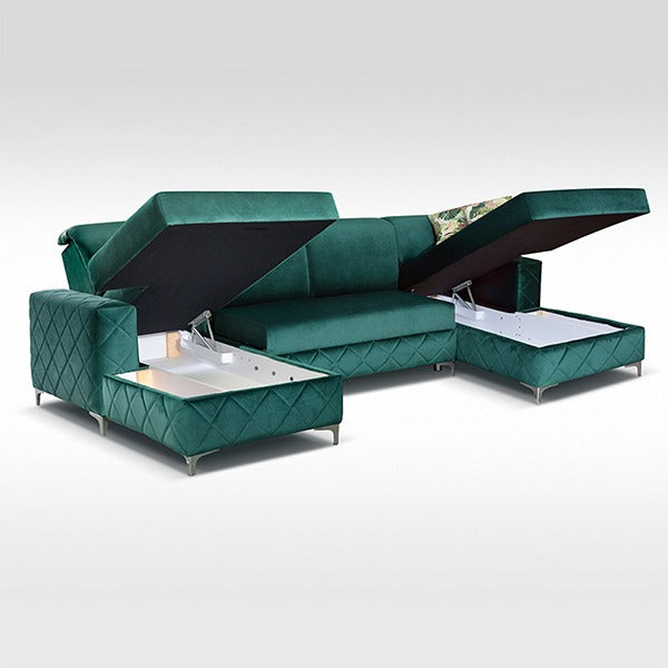Borys Green Sofa Bed Large