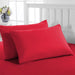 Pillow Cases 2 Pack Standard Size Polyester Cotton Pillow Cover with Envelop Closure Wrinkle Fade Resistant Pillowcases Machine Washable (Red, 50 X 75 Cm | Pack of 2)