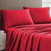 Pillow Cases 2 Pack Standard Size Polyester Cotton Pillow Cover with Envelop Closure Wrinkle Fade Resistant Pillowcases Machine Washable (Red, 50 X 75 Cm | Pack of 2)