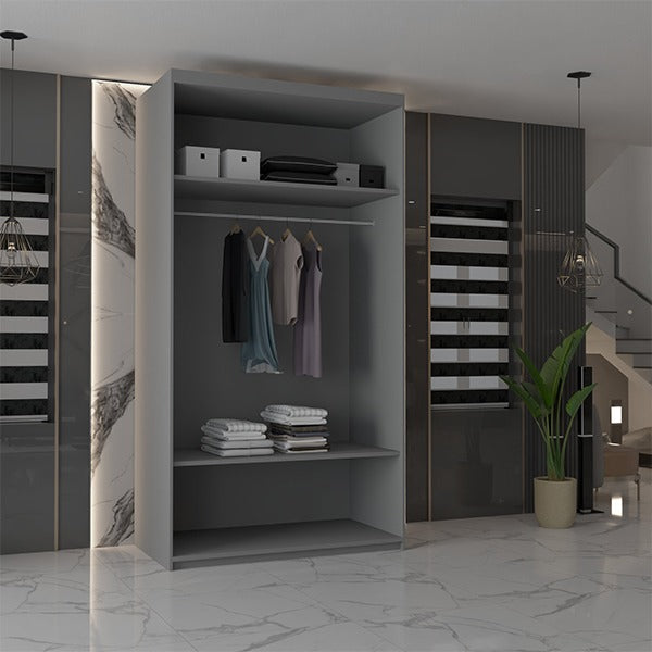 CHICAGO GREY WARDROBE 90/100/120/150/180/203cm