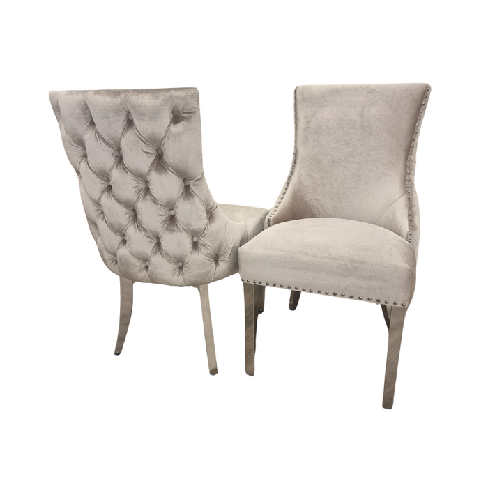 4X Kensington Beige & Chrome