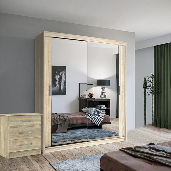 CHICAGO OAK WARDROBE SET