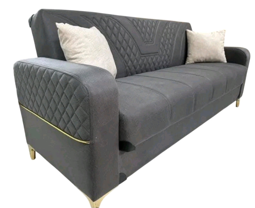 3 Seater Ottoman Turkish Storage Sofa Bed Modern Luxury Bedroom