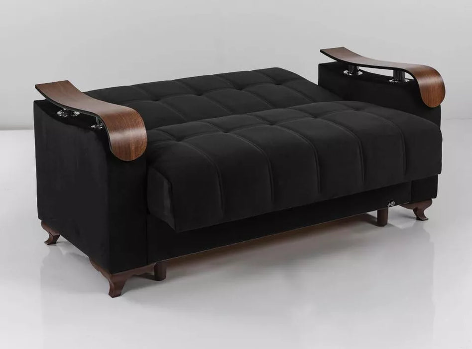 Luxurious Modern Turkish Ottoman 3 Seater Sofa Bed with Storage and Cushions