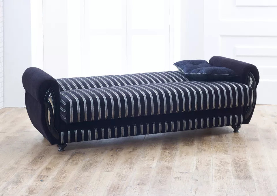 Lily 3 Seater Ottoman Storage Sofa Bed Modern Luxury Bedroom - UK Made