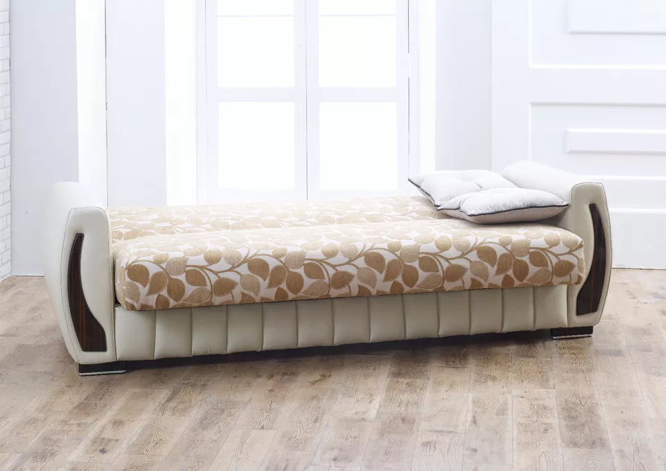 Newbury 3 Seater Ottoman Storage Sofa Bed Modern Luxury Bedroom - UK MADE