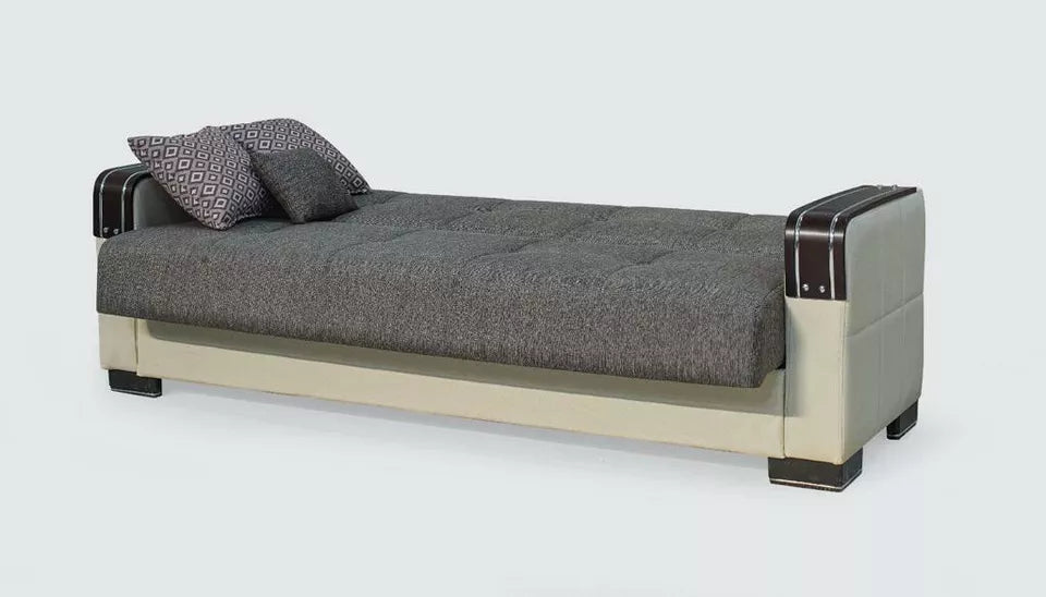 Turkish 3 Seater Ottoman Storage Sofa Bed Modern Luxury Bedroom with Cushions