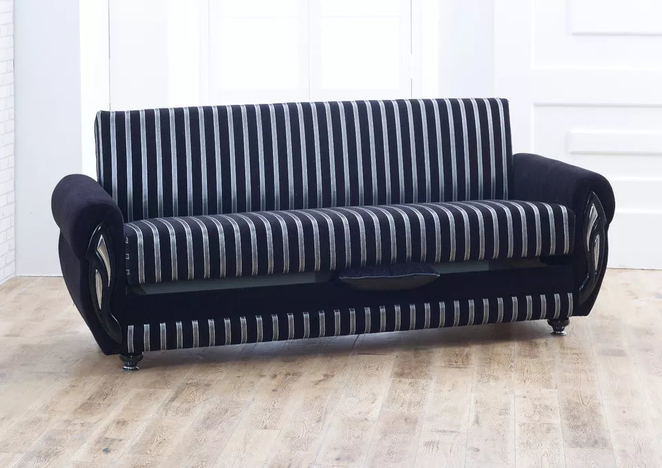 Lily 3 Seater Ottoman Storage Sofa Bed Modern Luxury Bedroom - UK Made