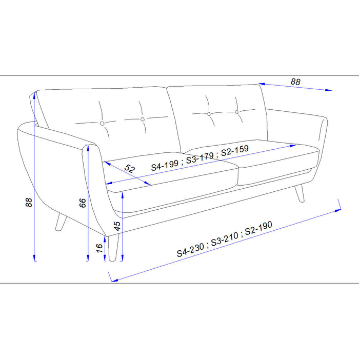 Scandi Sofa 3 Seater