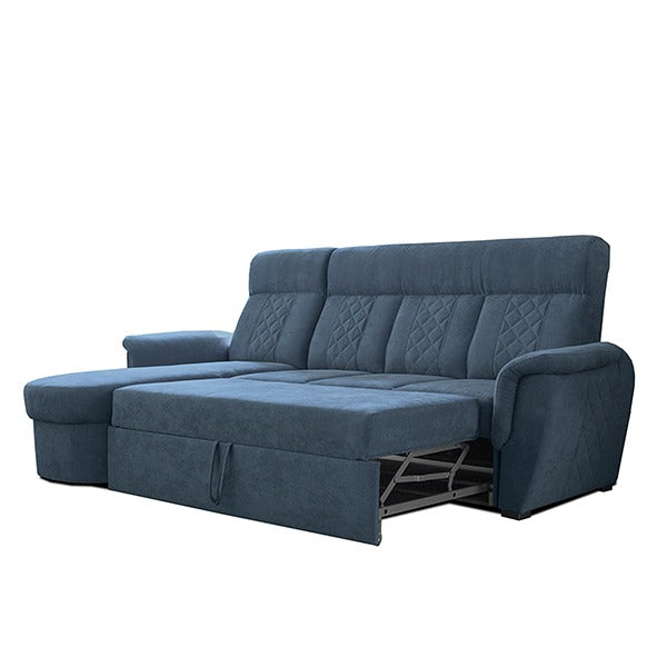 Selly Blue Small Sofa Bed