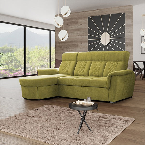 Selly Mustard Small Sofa Bed
