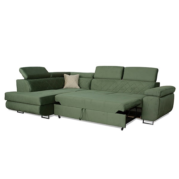 Laguna Green Corner Sofa Bed