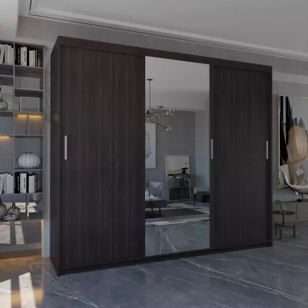 MIAMI WENGE WARDROBE 250cm